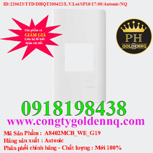 Mặt cho MCB 2 cực Schneider A8402MCB_WE_G19