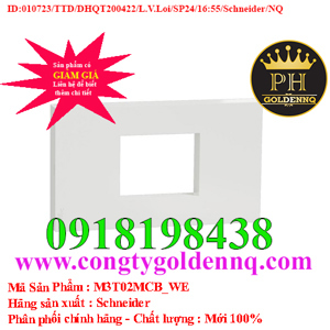 Mặt cho MCB 2 cực Schneider M3T02MCB_WE