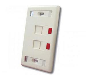 Mặt chữ nhật 2 cổng Commscope Outlet RJ45 Wall Plate White 272368-2