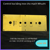 Mặt control loa inox cho Wuzhi TB21, ZK 502T, 1002T, 152T, 302T, LT22 khắc laser siêu bền Loa VN