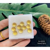 Mặt Đá Cắt giác Citrine, Amethyst và Moonstone Tròn 5-8mm