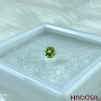 Mặt đá Peridot tròn 06mm 5A