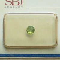 Mặt Đá Quý Peridot Ngọc Olivin Tự Nhiên Kiểm Định Mài Giác Tròn 5 Li 409111460