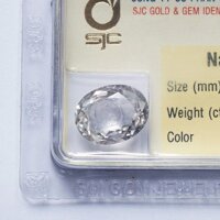 Mặt Đá Quý Topaz Trắng Tự Nhiên Mài Giác Oval 10*13 Li 50747