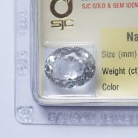 Mặt Đá Quý Topaz Trắng Tự Nhiên Mài Giác Oval 12*15 Li 50752