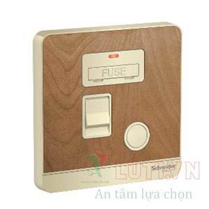 Mặt đấu dây, cầu chì 13A có đèn LED và công tắc 20A E8331DFSGN_WG_G19