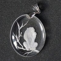 Mặt Dây Chuyền 12 Con Giáp Tuổi Thân Khỉ Thạch Anh Trắng THA2