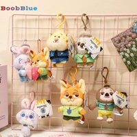 Mặt dây chuyền ba lô BOOBBLUE, Đồ chơi búp bê sang trọng Zootopia Judy Hopps, Quà tặng sinh nhật khóa mềm 12cm Nick Wilde dễ thương