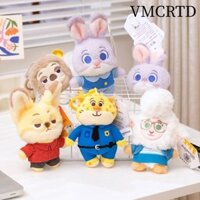 Mặt dây chuyền ba lô VMCRTD, Đồ chơi búp bê sang trọng Zootopia Judy Hopps, Dễ thương Nick Wilde Hoạt hình mềm Anime Móc khóa Quà tặng trẻ em