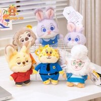 Mặt dây chuyền ba lô WATPOP, Đồ chơi búp bê sang trọng Zootopia Judy Hopps, Nick Wilde 12cm Hoạt hình Anime Móc khóa Quà tặng trẻ em