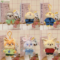 Mặt dây chuyền ba lô YOLOGO, Đồ chơi búp bê sang trọng Zootopia Judy Hopps, Móc khóa mềm dễ thương Nick Wilde 12cm Quà tặng trẻ em