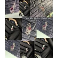 Mặt Dây Chuyền Bạc 925 Cao Cấp - GIANT SEA - LB746592 - Đính Đá Spinel Tím 100% Thiên Nhiên