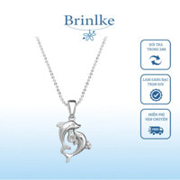 Mặt dây chuyền bạc đính đá hình cá heo Brinlke cẩm năng của sự tinh tế.
