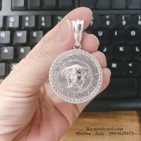 Mặt dây chuyền bạc nam Versace tròn MN063