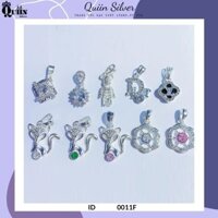 Mặt dây chuyền bạc ta, bạc S925 Quiin - Nhiều kiểu hình hồ ly, gấu, chữ H, cá heo, túi, hình phật ... dành cho nữ 0011F