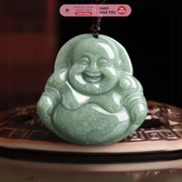 Mặt Dây Chuyền Cẩm Thạch Phật Di Lặc  Lam Ngọc Type A Mẫu 1 - Ngọc Trai Trường Thịnh