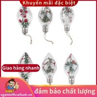 Mặt dây chuyền cây thông Noel Nhà nhựa trong suốt Đồ trang trí Giáng sinh Elf Ball Tree Trang trí sân vườn Bóng treo Quà tặng trẻ em .xgaminfhcaifuehvn