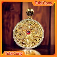 Mặt dây chuyền chạm rồng vàng M1609 - 188 - UA Tubi Cony - Cao 5 cm - Không Dị Ứng