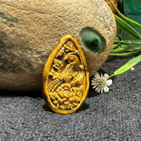 Mặt dây chuyền chim phụng đá mắt mèo S6717