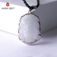 Mặt dây chuyền chúa Jesus đá thiên nhiên - Ngọc Quý Gemstones - Cẩm thạch trắng