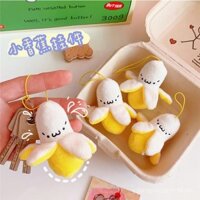 Mặt Dây chuyền chuối đáng yêu sang trọng bóc vỏ chuối chìa khóa điện thoại mặt dây chuyền túi phụ kiện cặp đôi nữ quà tặng bạn gái