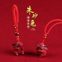 Mặt dây chuyền Cinnabar Benming Cung hoàng đạo Móc khóa Mặt dây chuyền điện thoại di động