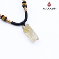 Mặt dây chuyền con ve ngọc thiền thạch anh tóc vàng - Ngọc Quý