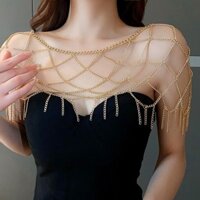 Mặt dây chuyền Cross Chain Body Chain Vòng cổ Thiết kế gợi cảm Dây thắt lưng Thời trang sang trọng Trang sức phù hợp
