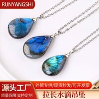 Mặt Dây Chuyền Đá Mặt Trăng Labradorite Tự Nhiên