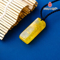 Mặt dây chuyền đá thạch anh tóc vàng - Ngọc Quý Gemstones - 16x40 dày 8m