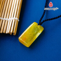 Mặt dây chuyền đá thạch anh tóc vàng - Ngọc Quý Gemstones - 17x35 dày 8mm