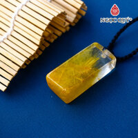Mặt dây chuyền đá thạch anh tóc vàng - Ngọc Quý Gemstones - 8x39 dày12mm
