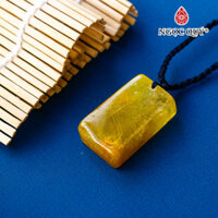 Mặt dây chuyền đá thạch anh tóc vàng - Ngọc Quý Gemstones - 20x33 dày 10mm