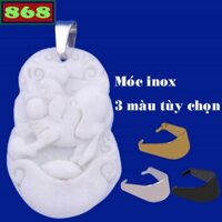 Mặt dây chuyền đá trắng tuổi Hợi MCTTHE6