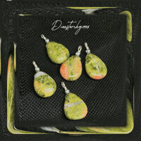 Mặt Dây Chuyền Đá Unakite Dây và bi ~2cm | Dion Store by 1998