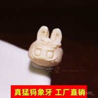 Mặt Dây Chuyền Đầu Thỏ Hoạt Hình Ngà Voi Ma Mút Tự Nhiên