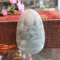 Mặt Dây Chuyền Đeo Cổ Phật Bản Mệnh (Thiên Thủ Thiên Nhãn) Tuổi Tý Ngọc Phỉ Thúy Lớn A+++, Mặt Đeo Cổ May Mắn S6508-1