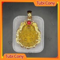 Mặt dây chuyền di lạc vàng song long nhả châu M7224-136-KT Tubi Cony - Bình An - Vui Vẻ