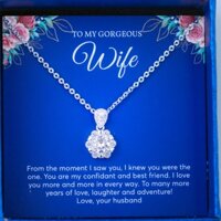 Mặt Dây Chuyền Duy Hiển Tặng Vợ Mặt Đá Tròn Có Móc Đính Đá Sang Trọng Nổi Bật Bạc S990 Nguyên Chất