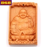 Mặt dây chuyền gỗ Phật Di lặc gỗ ngọc am MG7