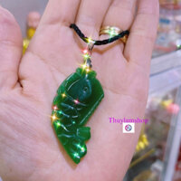 Mặt dây chuyền hình cá chép phong thuỷ may mắn đ.á CẨM.THACH tặng kèm dây đeo cổ