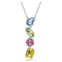Mặt dây chuyền hình chữ Y Swarovski Gema với mặt dây chuyền pha lê nhiều màu và hộp quà tặng