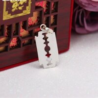 Mặt dây chuyền hình dao lam chuẩn bạc ta - Anchi jewelry