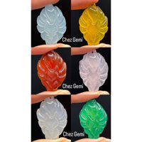 Mặt Dây Chuyền Hình Hồ Ly Chúa Chín Đuôi (Cửu Vỹ Ly Hồ) Đá Mã Não Thu Hút Tài Lộc, May Mắn Có Tặng Kèm Dây Đeo Chez Gemi