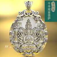 Mặt Dây Chuyền Hình Phật Mạ Bạc 999 10.20 Bằng Bạc Thời Trang Cho Nam