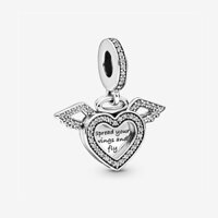 Mặt Dây Chuyền Hình Trái Tim Và Đôi Cánh Thiên Thần