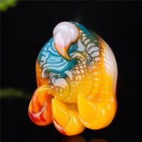 Mặt Dây Chuyền Hình Vuốt Cá Đại Bàng Ngọc Bích Nhiều Màu Sắc Dễ Phối Đồ Phong Cách Grabb opportunity eagle catch Cho Nam Và Nữ