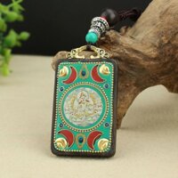 MẶT DÂY CHUYỀN HOÀNG THẦN TÀI TÂY TẠNG BẰNG GỖ MUN