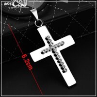 Mặt dây chuyền inox thánh giá đính xoàn đẹp giá rẻ md121 Pitaca