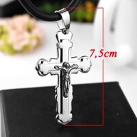 Mặt dây chuyền inox thánh giá chúa giê su md130 Pitaca